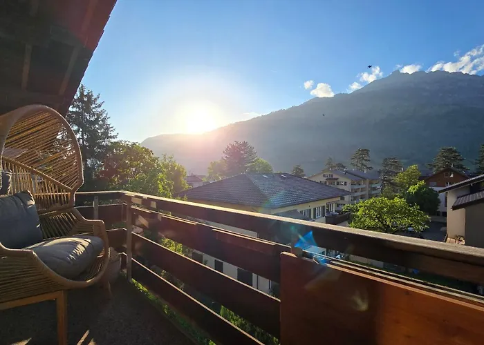 Apartament Alpine Loft, Central, Balcony, Parking, Family,ps5 Frutigen